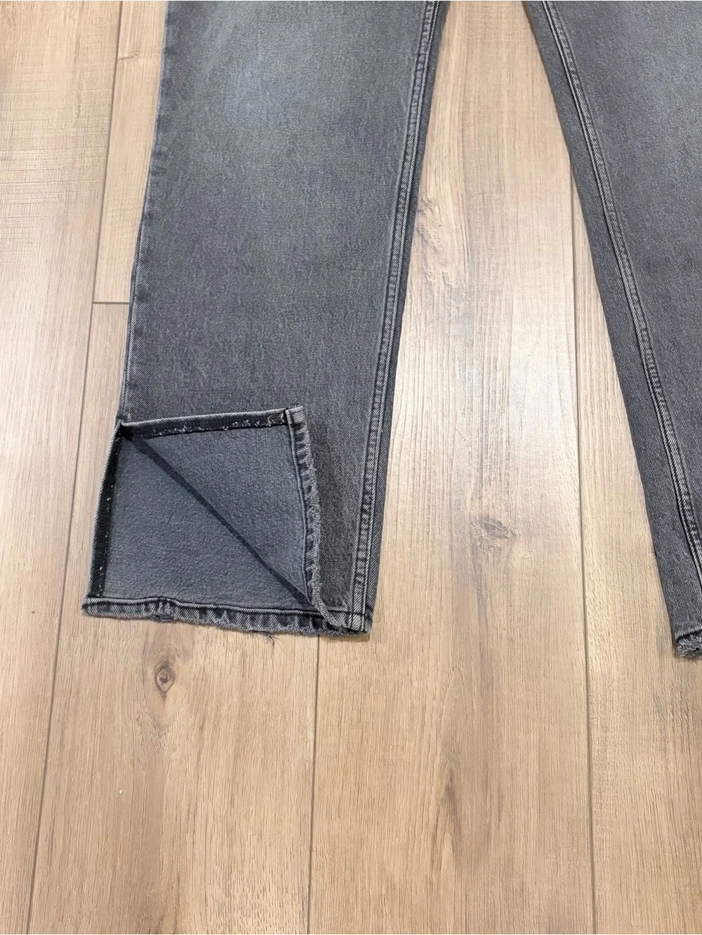 Abercrombie 90s Straight Ultra High Rise Gray Jeans Grunge Y2K 30 Charcoal - Picture 14 of 14